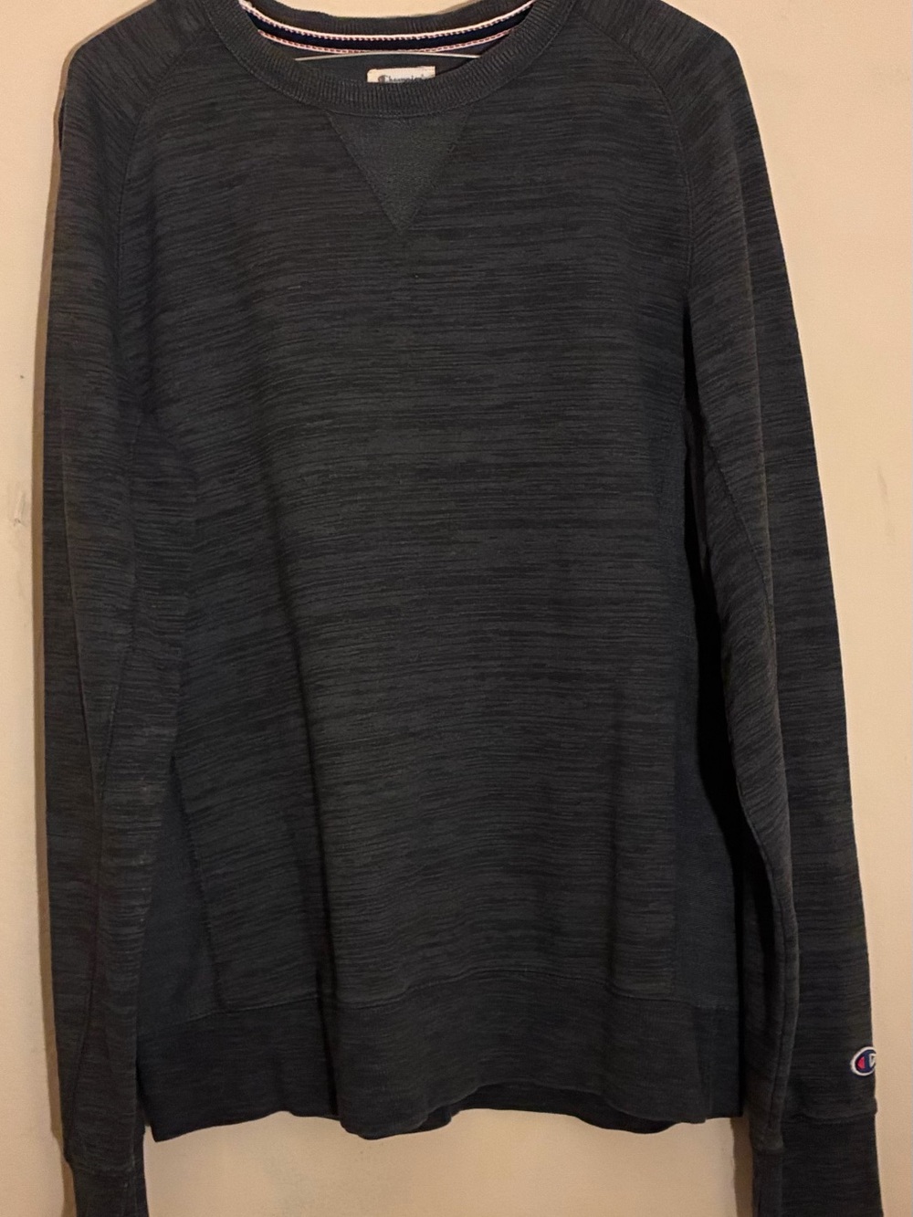 Champion Men's Crewneck Sweater in Charcoal Heather